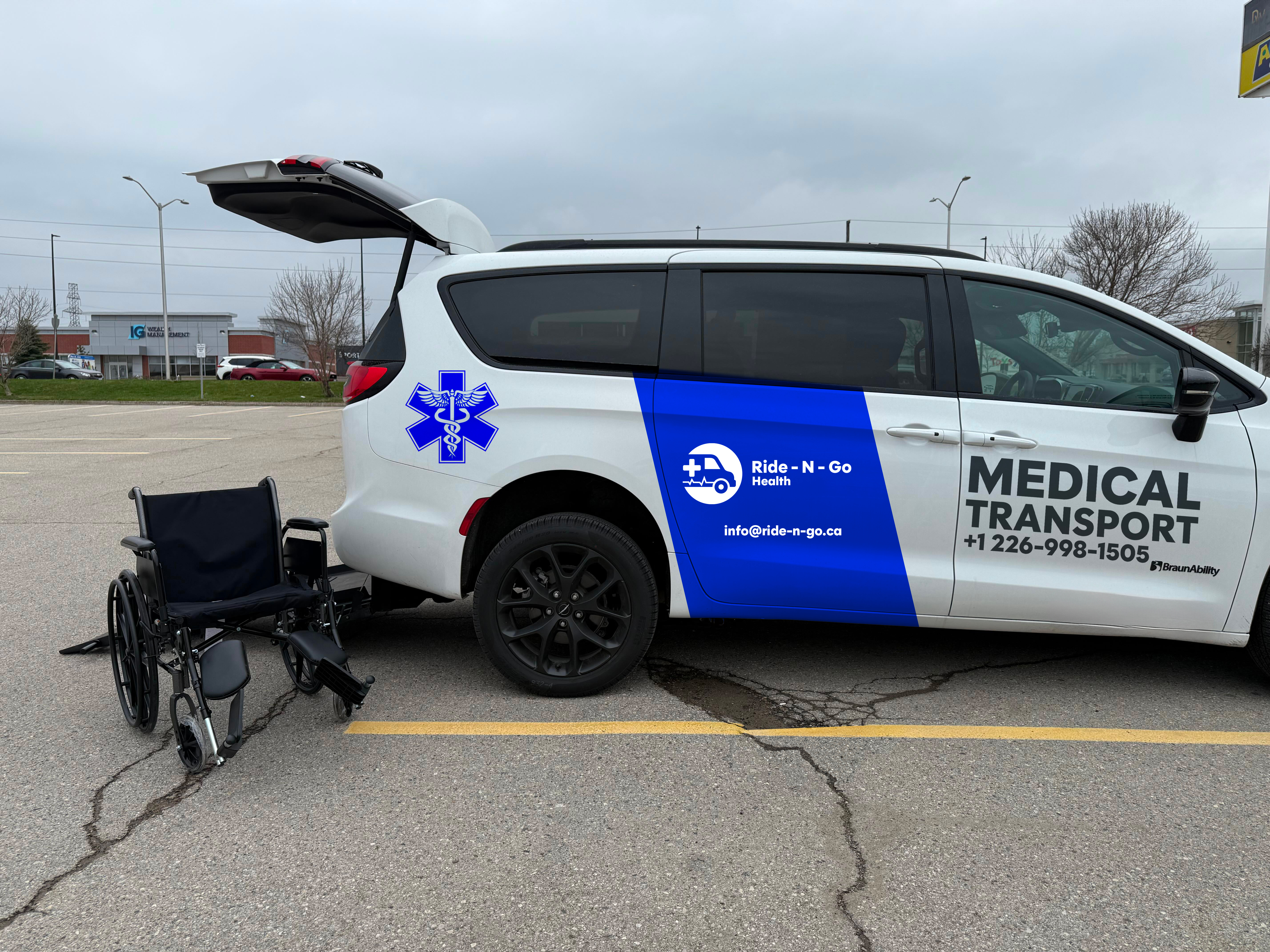 Medical Van Interior with Stretcher